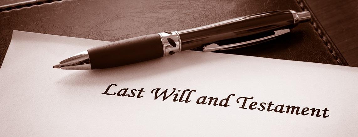 PROBATE SLIDER - LAST WILL AND TESTAMENT IMAGE