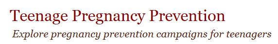 Teenage Pregnancy Prevention