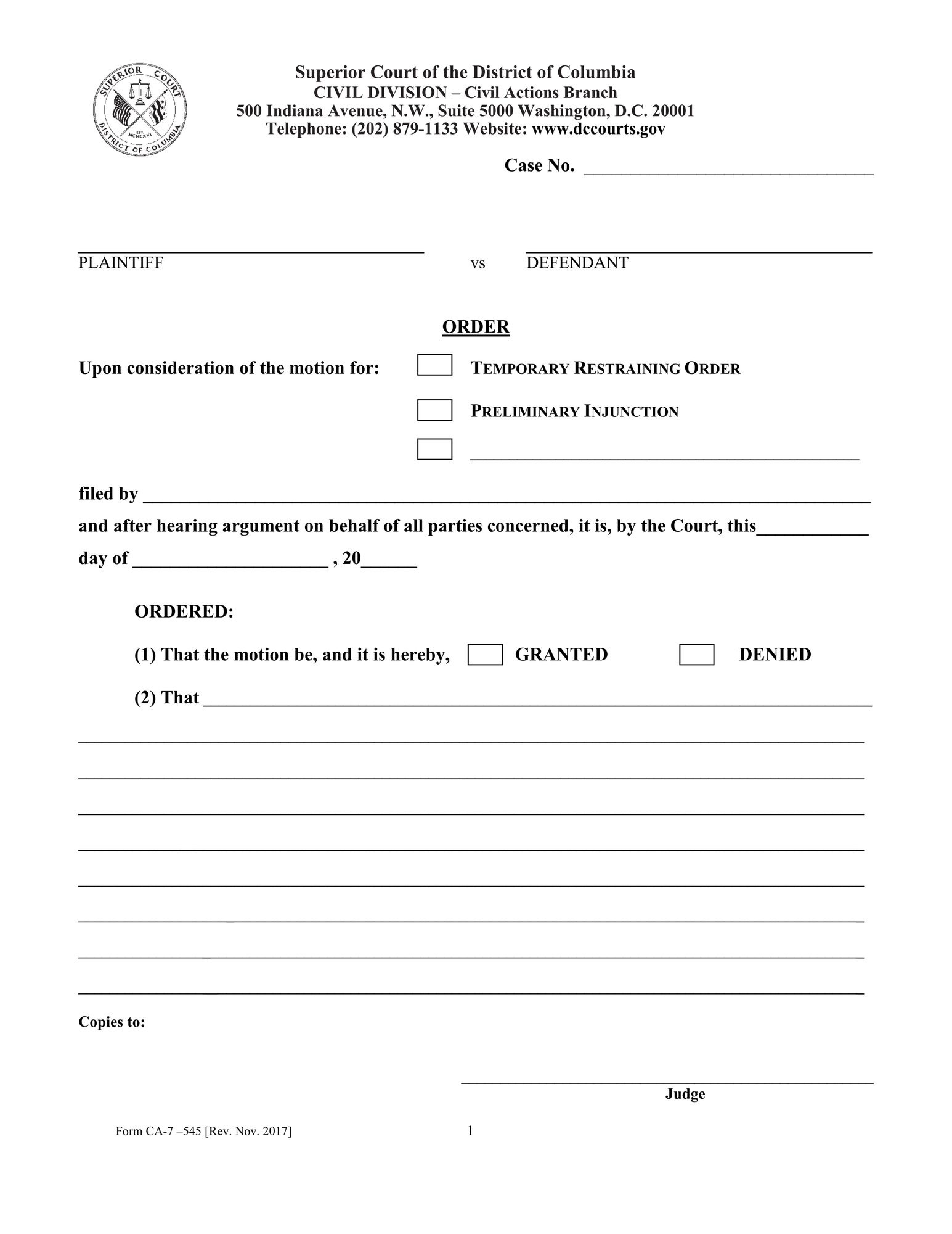 Order (Small Claims) thumbnail