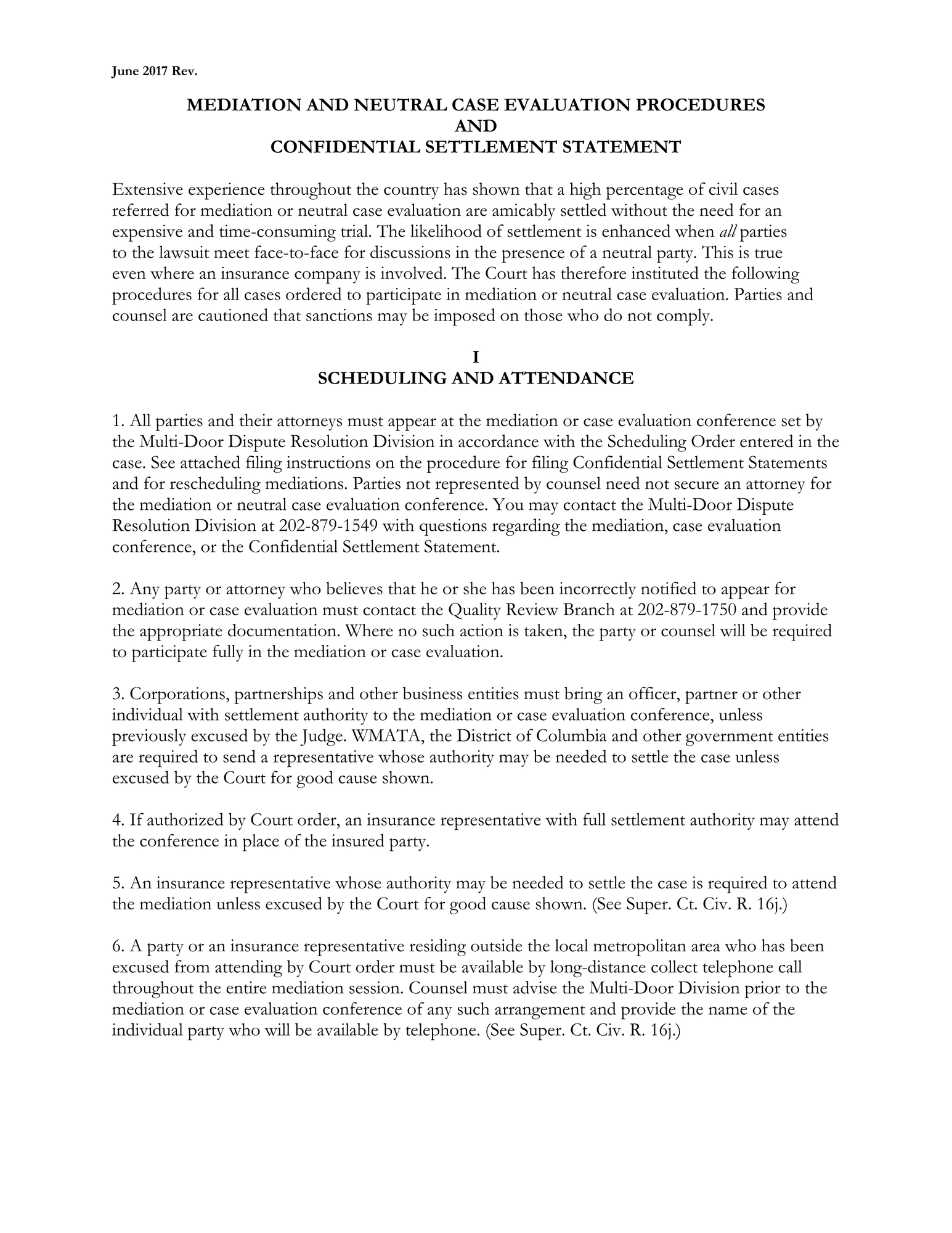 Landlord and Tenant Mediation: Confidential Settlement Statement thumbnail