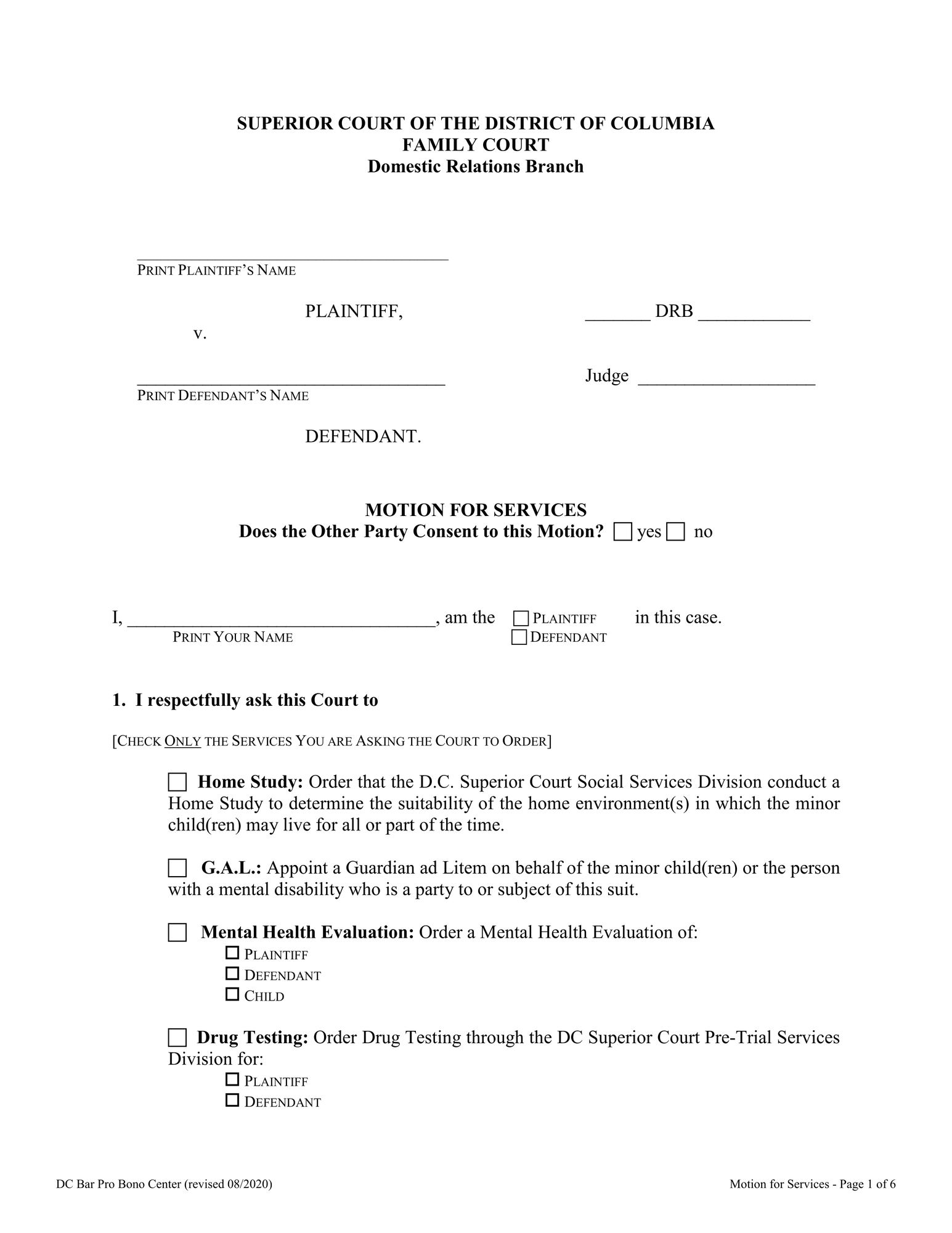 Motion for Services thumbnail