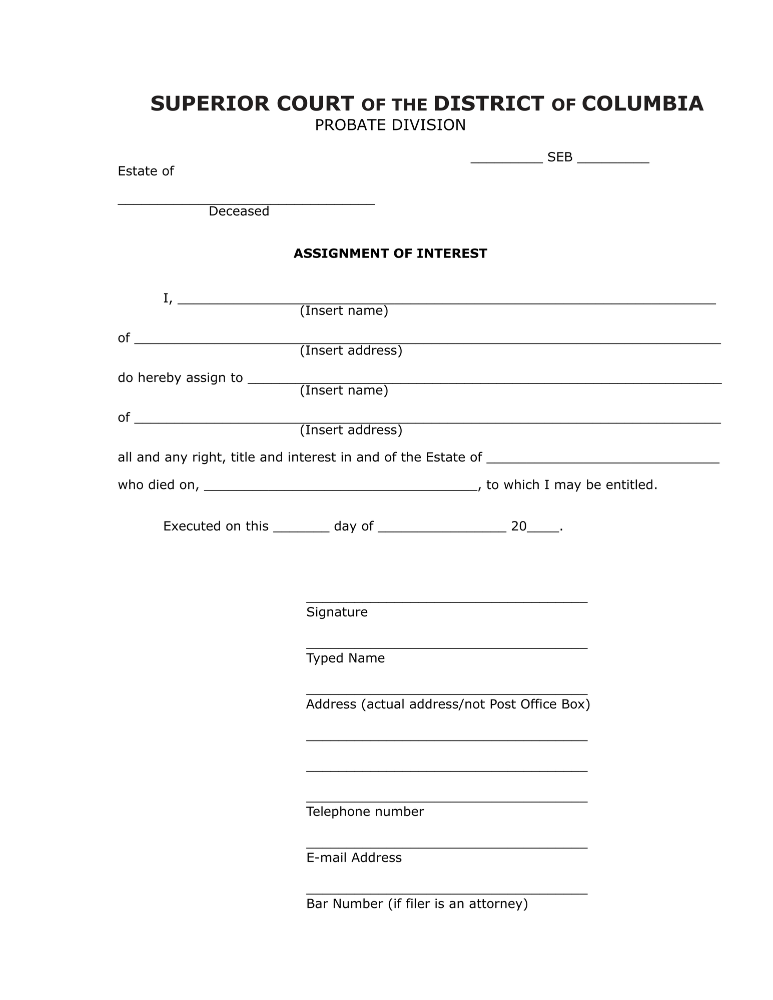 Case Initiation (SEB) - Assignment of Interest thumbnail