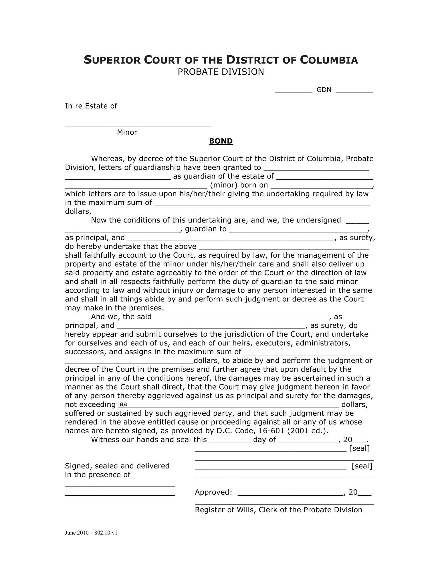 Case Initiation (GDN) - Bond thumbnail