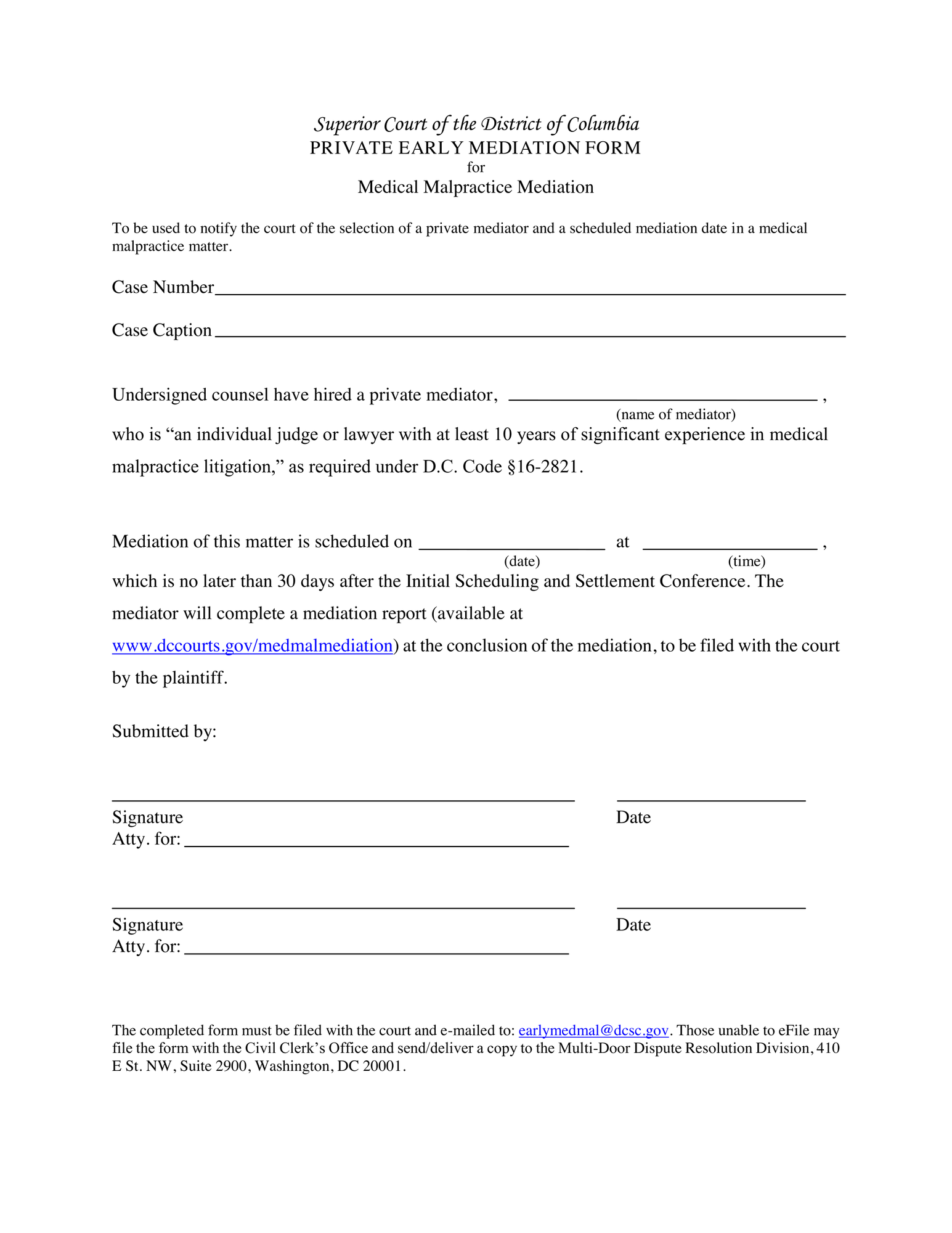 Medical Malpractice: Early Mediation with Private Mediator thumbnail