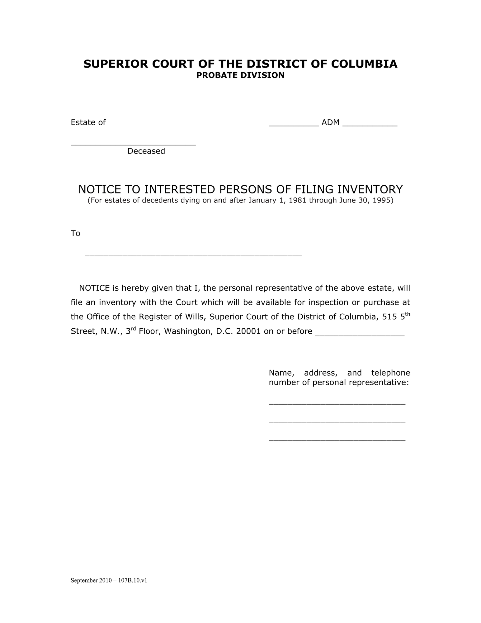 Inventory and Accounting Forms (ADM) - Notice to Interested Persons thumbnail