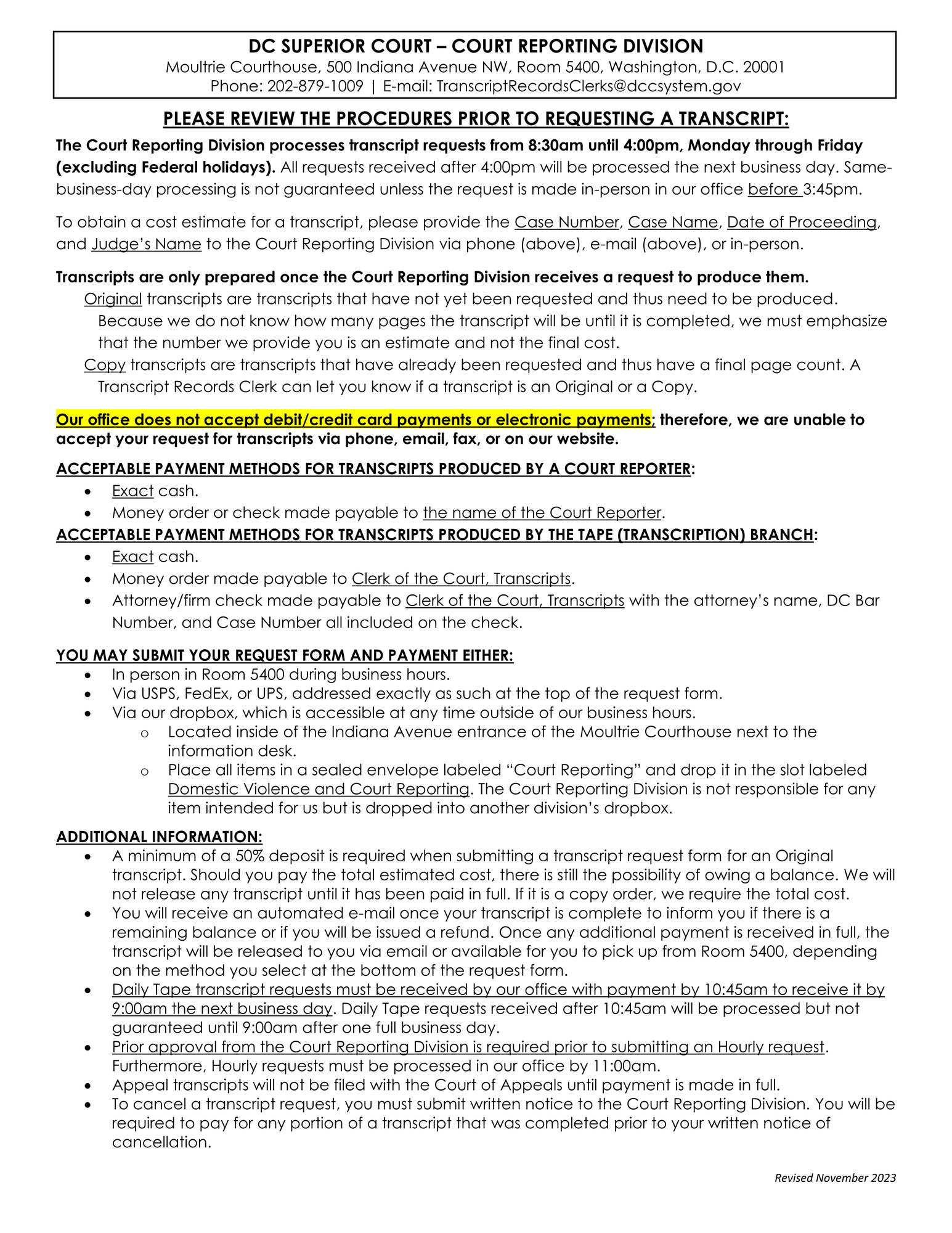 Request for Transcript thumbnail