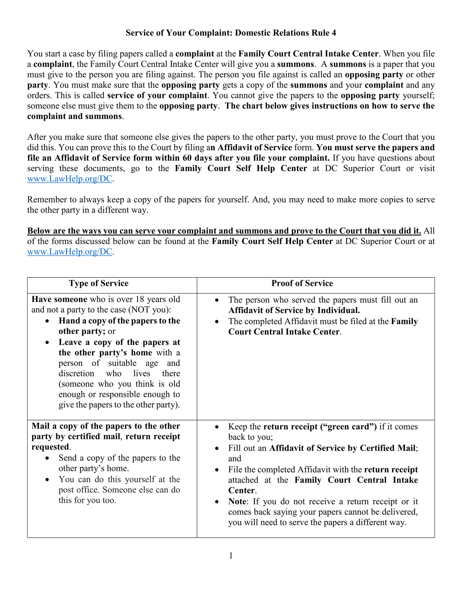 Serving a Complaint (Rule 4 - Domestic Relations) thumbnail