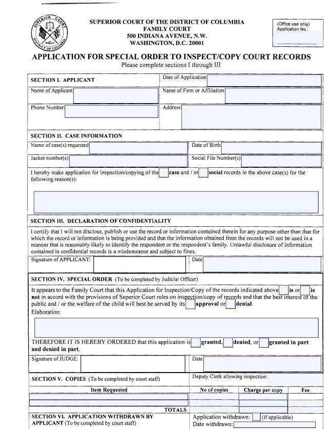 Application to Inspect Fillable Form image thumbnail