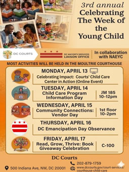 Flyer for The Week of the Child event